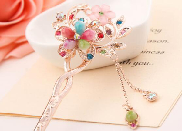 家佳樂文學發(fā)簪 流蘇步搖發(fā)簪