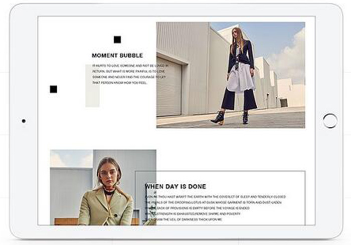 時(shí)尚女裝網(wǎng)頁設(shè)計(jì)