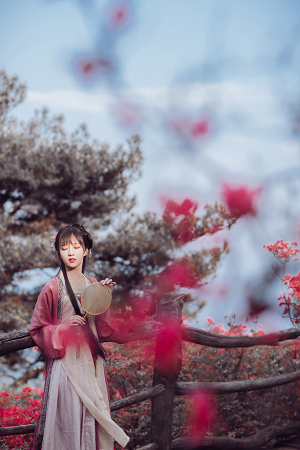 花不負(fù)儂，古裝女子攝影照片