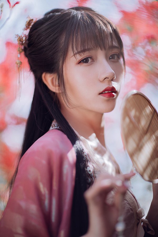 花不負(fù)儂，古裝女子攝影照片