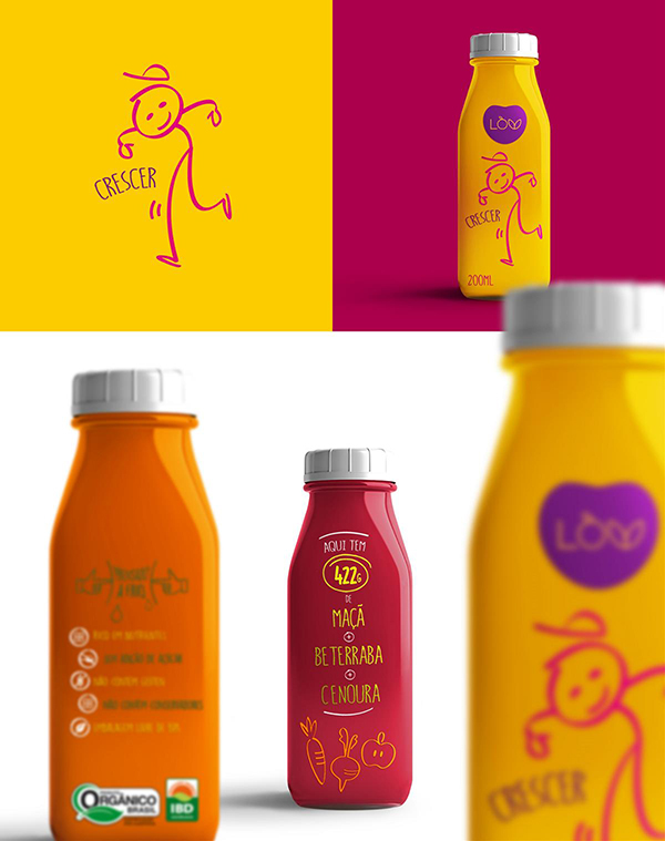 果蔬汁包裝設(shè)計(jì)圖，創(chuàng)意果蔬產(chǎn)品包裝