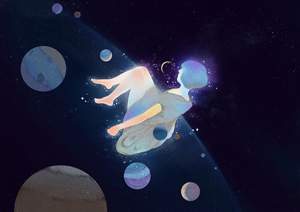 孤獨的插畫，百年孤獨系列