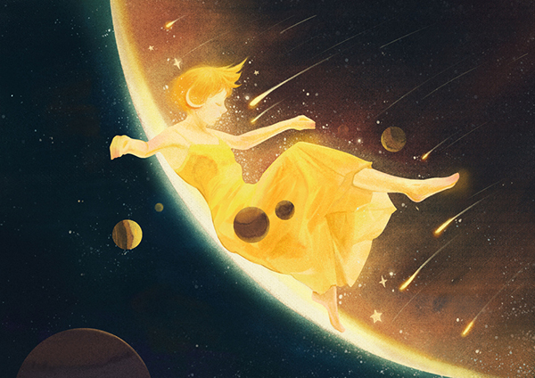 孤獨的插畫，百年孤獨系列