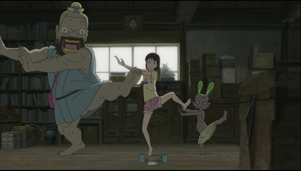 動漫圖片，《給桃子的信》女主與三只妖怪