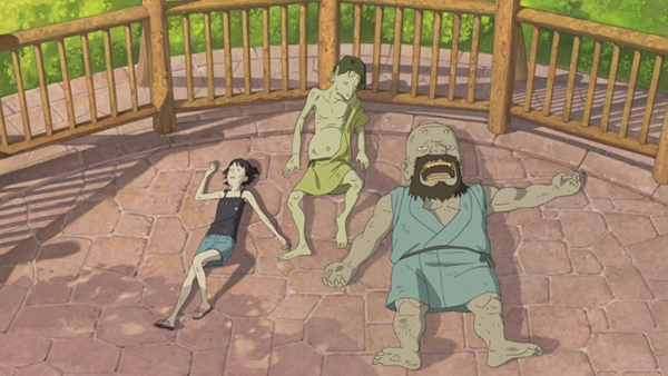 動漫圖片，《給桃子的信》女主與三只妖怪