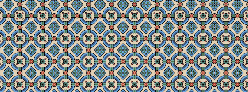 中國傳統(tǒng)明代服飾環(huán)環(huán)相扣圖案，矢量素材