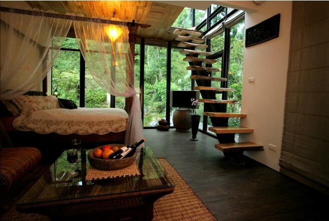 花蓮回音谷森林，民宿玻璃房民宿