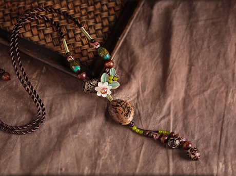 菩提子天珠配飾毛衣鏈西藏項(xiàng)鏈?zhǔn)罪? / data-46VO=