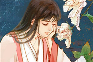 手繪風(fēng)格華貴古風(fēng)女子頭像，動(dòng)漫頭像女生頭像