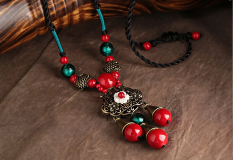 長命鎖吊墜家佳樂文學(xué)手工毛衣鏈項(xiàng)鏈?zhǔn)罪? / data-NwhS=