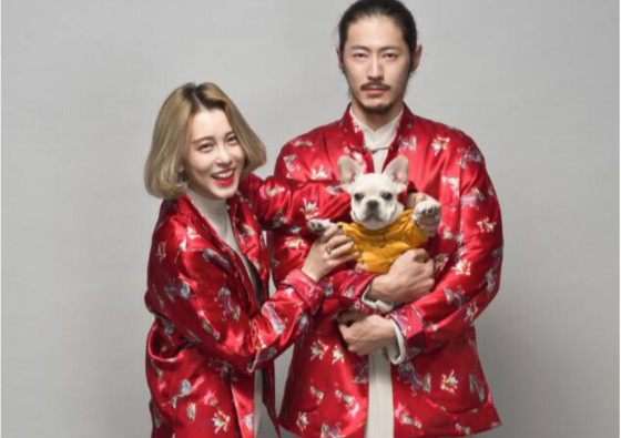 家佳樂文學(xué)麒麟印花盤扣唐裝圖片