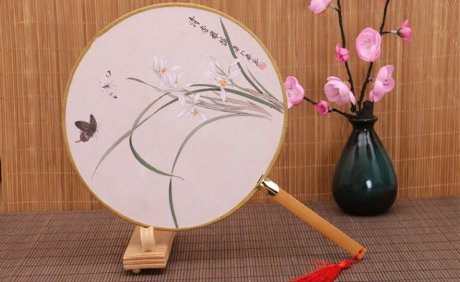 古風(fēng)系列圖案的家佳樂文學(xué)復(fù)古團(tuán)扇