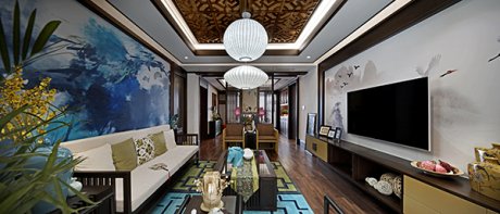 中式裝修風(fēng)格會舍設(shè)計