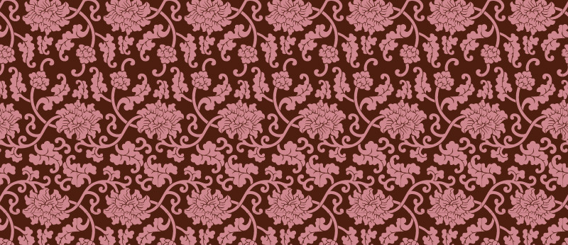 中國傳統(tǒng)織錦圖案與配色五，矢量素材AI圖片