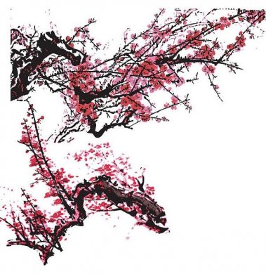 家佳樂文學梅花矢量素材ai圖片