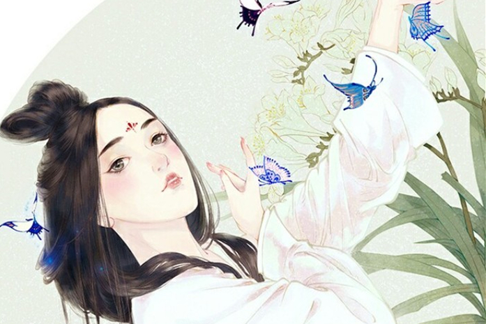 古典唯美女子頭像，水彩風(fēng)女生頭像