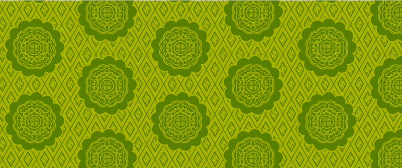 中國明代服飾復(fù)古圓花圖案系列一，矢量素材