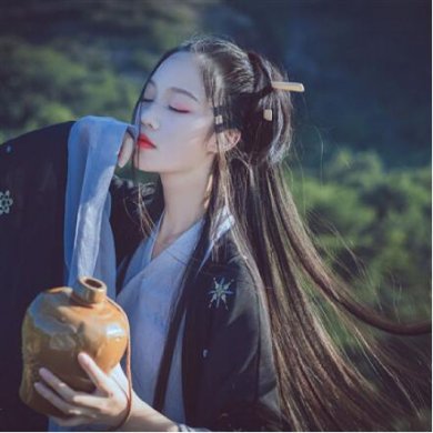 唯美真人古風頭像，家佳樂文學圖片