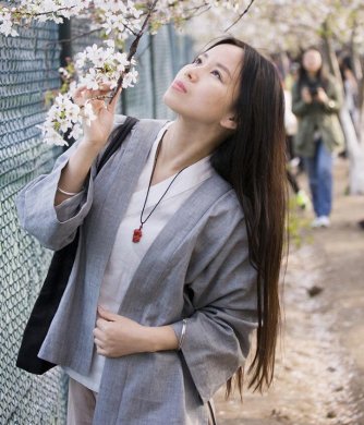 兩款復古亞麻民國風漢服，白色簡約中式漢服