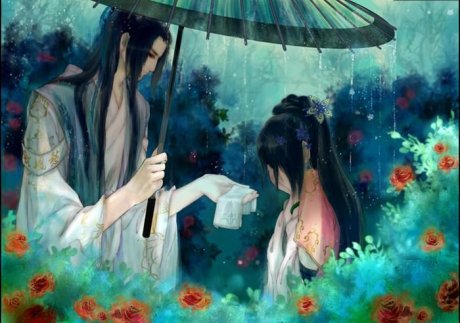 唯美古風(fēng)圖片：一句君無(wú)戲言，妾等百年