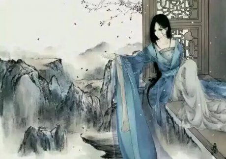 唯美古風(fēng)圖片:寒月退霜風(fēng)滿樓，夜靜人幽滿腔愁