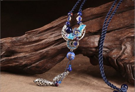 云水步生蓮項(xiàng)鏈，清雅脫俗首飾