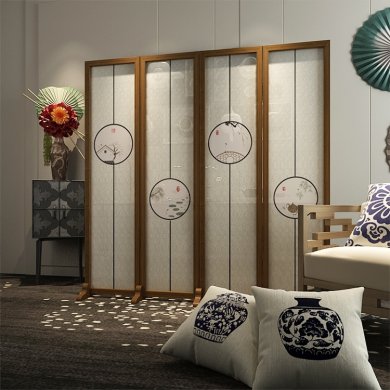 憶江南雅韻屏風(fēng)，愜意雅致中式屏風(fēng)