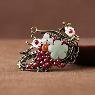 家佳樂文學鳳凰飾品復(fù)古優(yōu)雅項鏈首飾