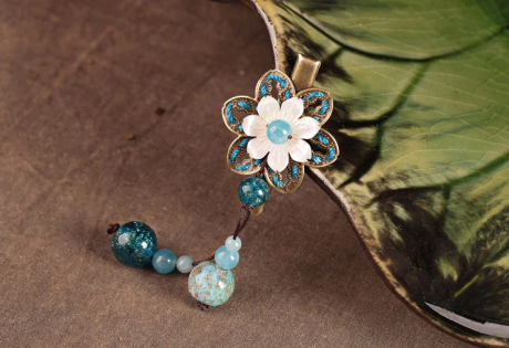 貝殼雕花發(fā)夾，時尚家佳樂文學(xué)頭飾