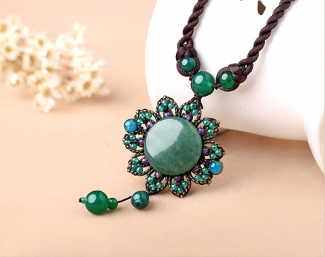 東陵玉配飾鎖骨鏈時尚民族風(fēng)項鏈?zhǔn)罪? / data-f2aO=