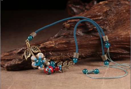 時尚樹葉鎖骨鏈，古風(fēng)晴香漫項(xiàng)鏈?zhǔn)罪? / data-Gohl=