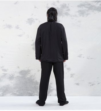 晨練服套裝家佳樂文學(xué)太極服春兩面穿中山裝