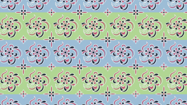 中國(guó)傳統(tǒng)唐代服飾條紋花紋圖案，矢量素材