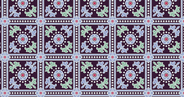 中國(guó)傳統(tǒng)唐代服飾寶相花紋幾何圖案一，矢量素