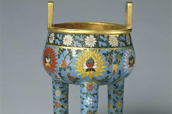 故宮博物館藏元明清掐絲琺瑯，景泰藍