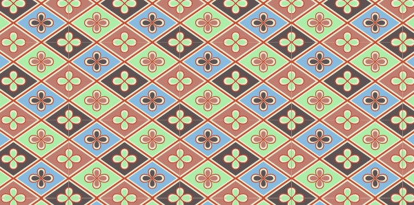 中國傳統(tǒng)唐代服飾幾何紋圖案七，矢量素材