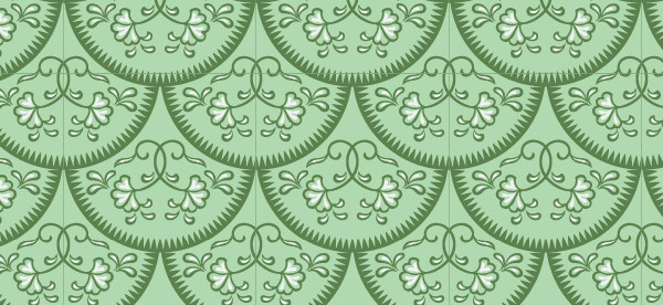 中國(guó)傳統(tǒng)唐代服飾纏枝花紋圖案五，矢量素材