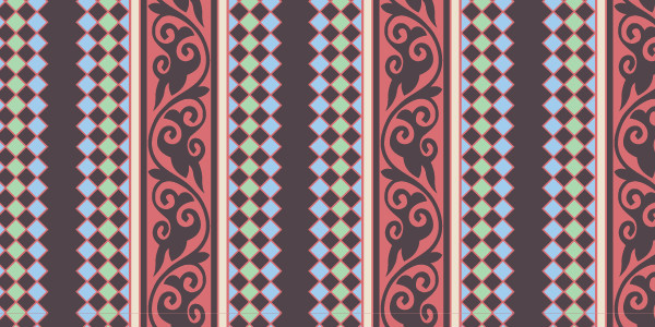 中國傳統(tǒng)唐代服飾聯(lián)珠紋圖案六，矢量素材