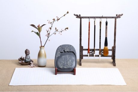 枝上花開，絕美硯臺(tái)