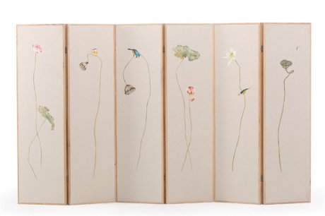 新中式屏風(fēng)實木現(xiàn)代中式禪意，隔斷折疊屏風(fēng)