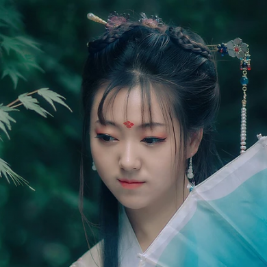 唯美漢服女生頭像，古風(fēng)真人女子頭像