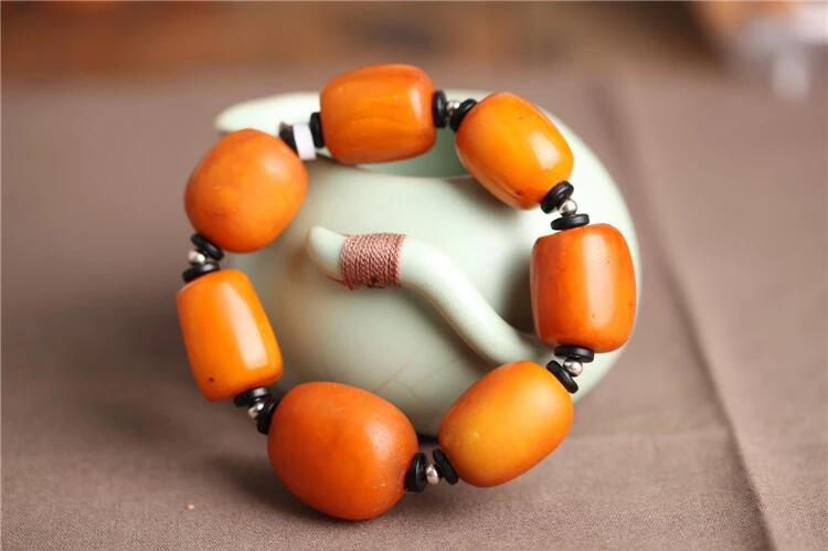 家佳樂(lè)文學(xué)天然琥珀老蜜蠟手串