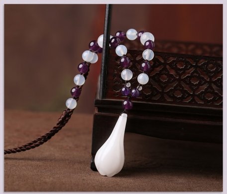 大氣玉蘭花吊墜復(fù)古氣質(zhì)毛衣鏈項(xiàng)鏈?zhǔn)罪? / data-HR6X=