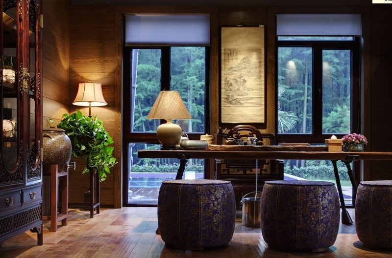 中式傳統(tǒng)風格設計榮莊會所