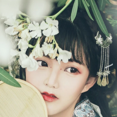 小清新唯美花朵頭像，家佳樂文學(xué)古風(fēng)真人女子頭像