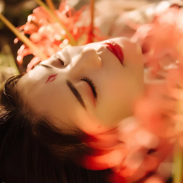 家佳樂文學(xué)彼岸花開唯美古風(fēng)女子頭像