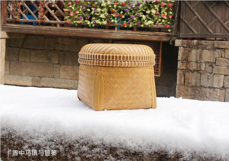 家佳樂文學手工編織收納篚簍竹編