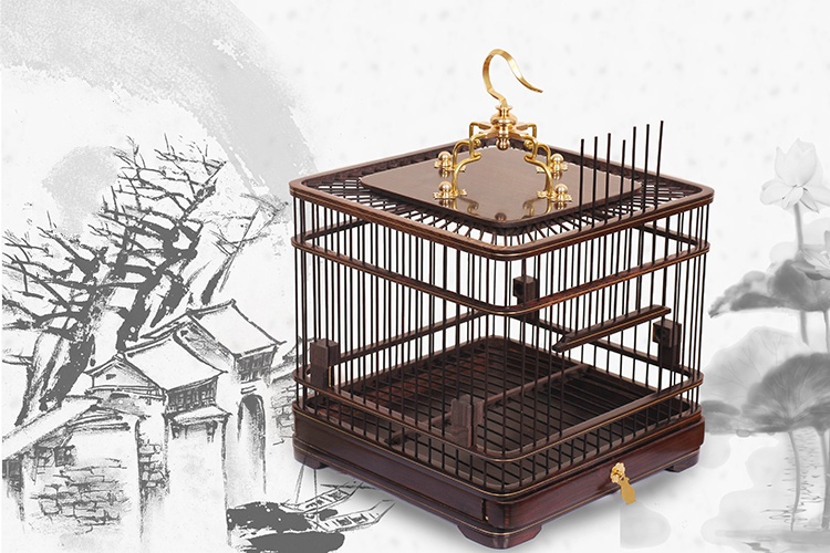 家佳樂文學(xué)紅木鳥籠子