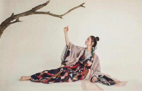 魏晉風(fēng)直裾襦裙 漢服美女