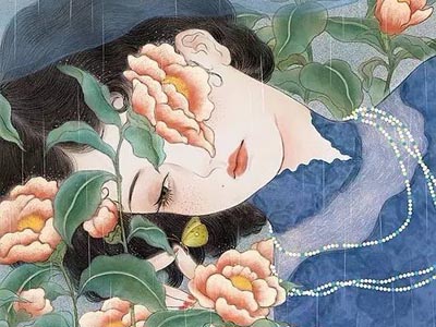 獨(dú)特中國(guó)美，最美插畫，膚如凝脂珠圓玉潤(rùn)民國(guó)